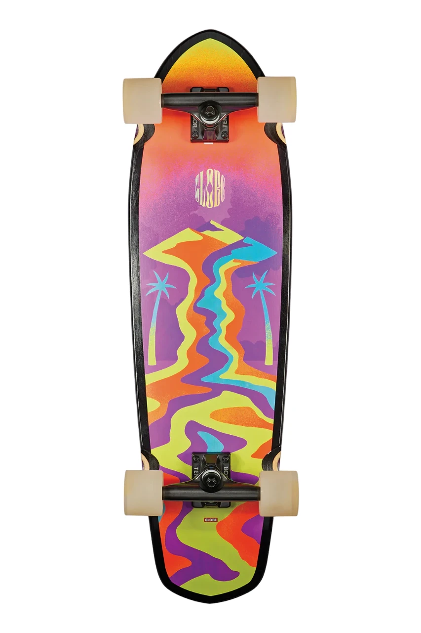 Globe Big Blazer Cruiser Skateboard Melted Mountains - 32" 1 Globe Big Blazer Cruiser Skateboard Melted Mountains - 32"