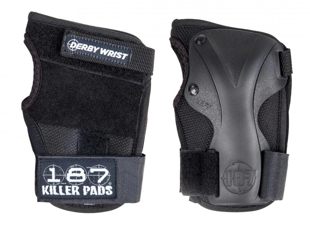 187 Killer Pads Derby Wrist Guards - Black 1 187 Killer Pads Derby Wrist Guards - Black