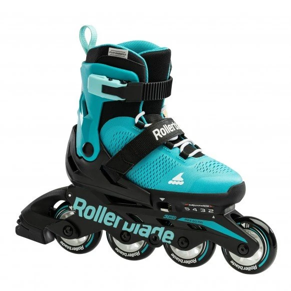 Rollerblade Microblade Adjustable Kids Skates - Aqua/Black 1 Rollerblade Microblade Adjustable Kids Skates - Aqua/Black