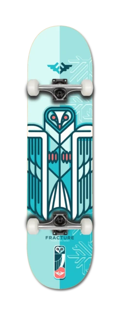 Fracture X Jono Wood Blue Complete Skateboard - 8.0"