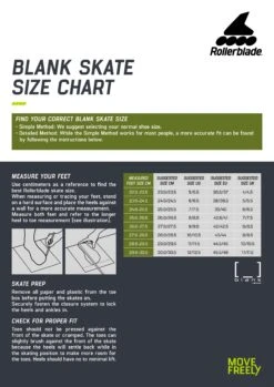 Rollerblade Blank Team Skates - Pigeon -Sports Skateboard Shop 63fc856af0ec1 rb sizecharta4 blank eng
