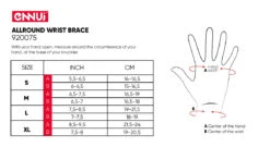 Ennui Allround Wrist Guards -Sports Skateboard Shop 920075 Ennui allround wrist brace Size Chart 001