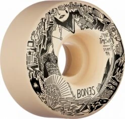 Bones STF Timpson Memorial V4 Wide Skateboard Wheels - 54mm 99a