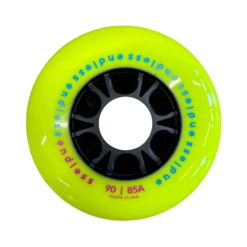 Endless Neon Yellow 90mm Wheels - Set Of 8