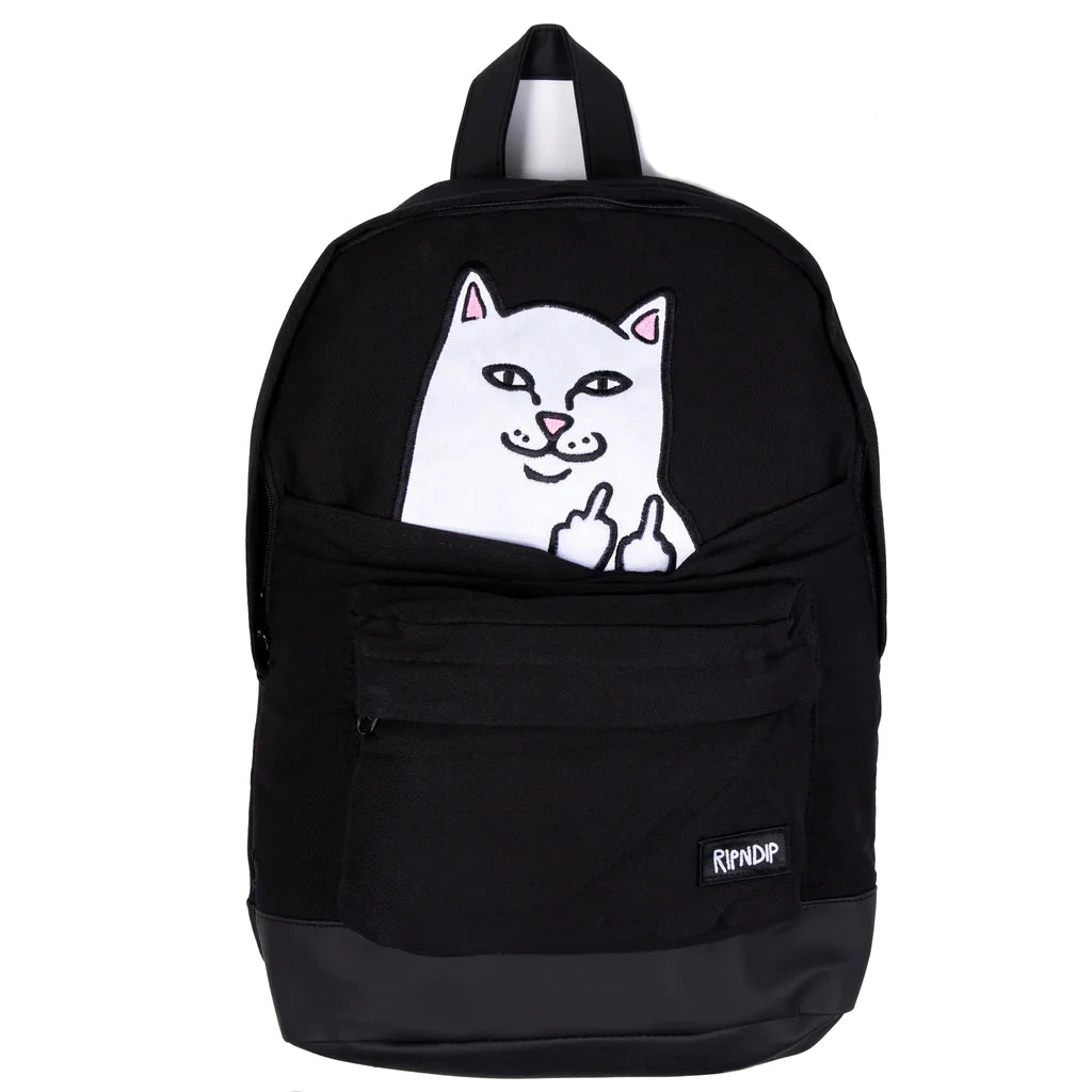 RIPNDIP Lord Nermal Backpack - Black 2 RIPNDIP Lord Nermal Backpack - Black - Image 2