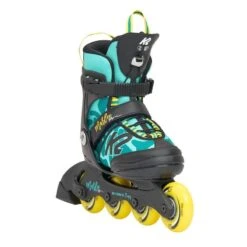 K2 Marlee Pro Adjustable Size Skates - Green/Yellow