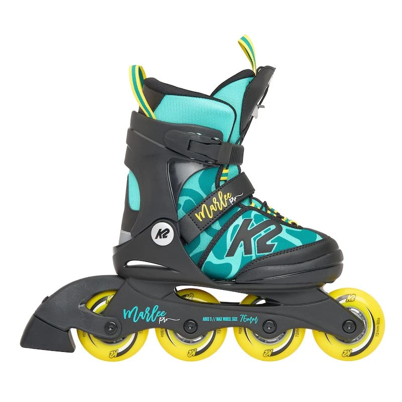 K2 Marlee Pro Adjustable Size Skates - Green/Yellow 2 K2 Marlee Pro Adjustable Size Skates - Green/Yellow - Image 2