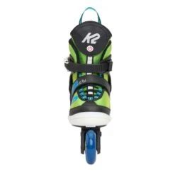 K2 Raider Beam Adjustable Size Skates - Green/Blue -Sports Skateboard Shop K2RaiderBeamAdjustableSizeSkatesGreenBluefront