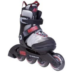 K2 Raider Boys Adjustable Size Skates - Grey/Red