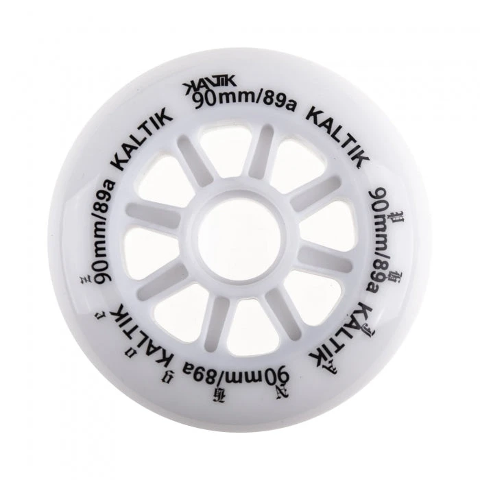 Kaltik Phanjangoez White Wheels 90mm 89a - Set Of 4 1 Kaltik Phanjangoez White Wheels 90mm 89a - Set Of 4