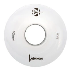 Luminous Sixies Light Up Quad Wheels White 62mm 85a - 4 Pack