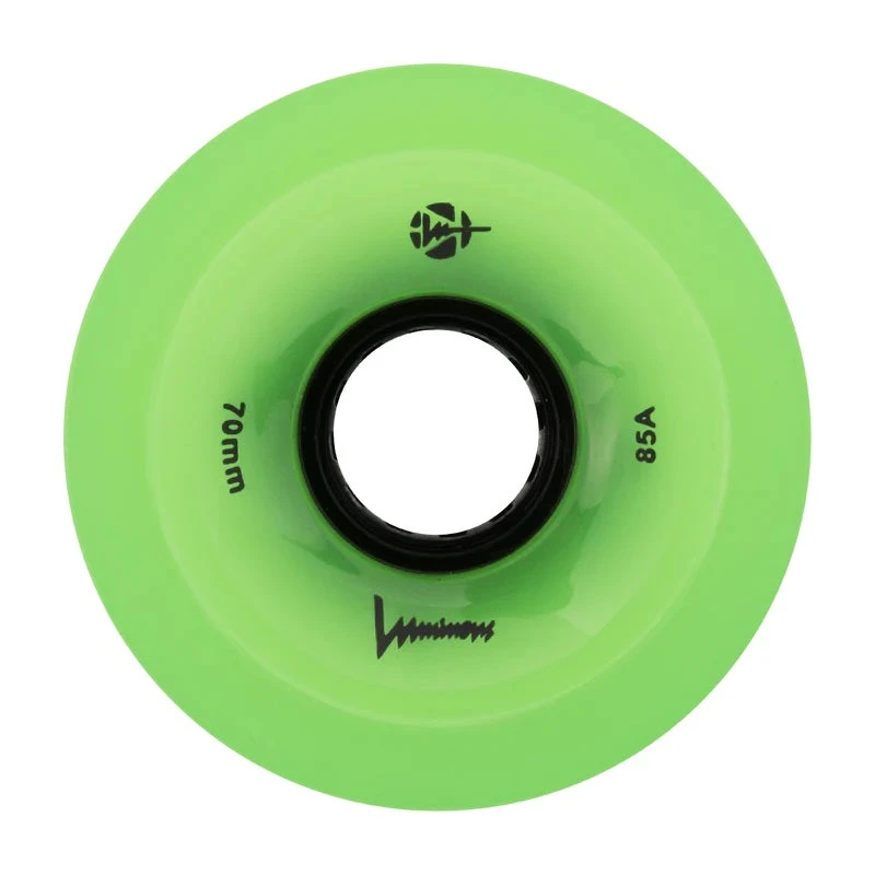 Luminous Light Up Wheels Green Glow 70mm - Set Of 4 1 Luminous Light Up Wheels Green Glow 70mm - Set Of 4