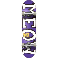 Meow Logo Purple Skateboard - 8.25"
