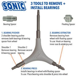Sonic Pro Tool +T -Sports Skateboard Shop Pro T Bearing