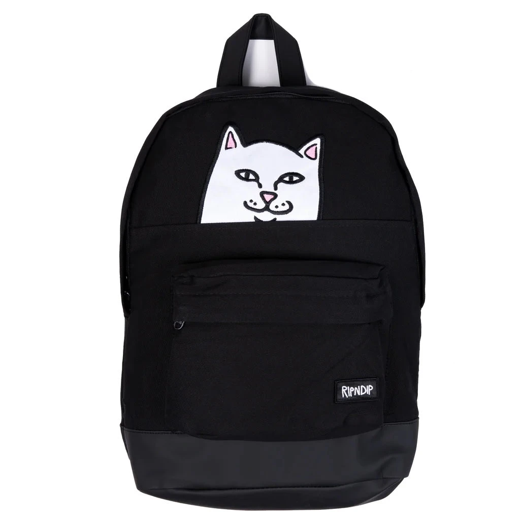 RIPNDIP Lord Nermal Backpack - Black 1 RIPNDIP Lord Nermal Backpack - Black