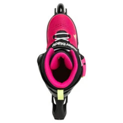 Rollerblade Microblade Adjustable Kids Skates - Pink/Green -Sports Skateboard Shop RollerbladeMicrobladeAdjustableKidsSkatesPinkGreen2