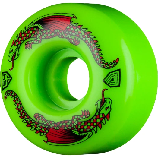 Powell Peralta Dragon Formula Green V4 Skateboard Wheels - 54mm 93a 1 Powell Peralta Dragon Formula Green V4 Skateboard Wheels - 54mm 93a