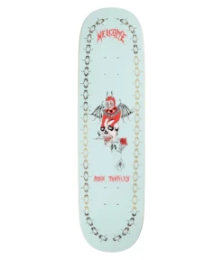 Welcome Angel Ryan Townley On Enera Teal/Gold Foil Skateboard Deck - 8.6"