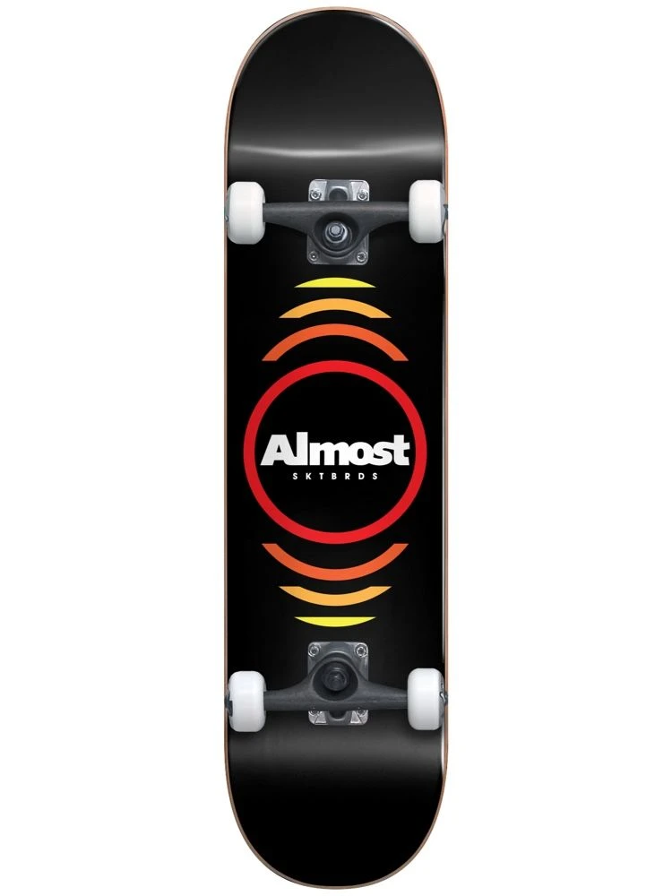 Almost Reflex Black Mini Skateboard - 7.0" 1 Almost Reflex Black Mini Skateboard - 7.0"
