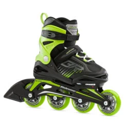 Bladerunner Phoenix Adjustable Kids Skates - Black/Green