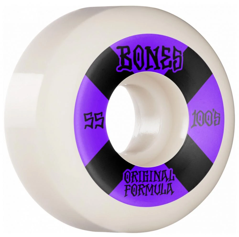 Bones 100's #14 V5 Sidecut Skateboard Wheels - 55mm 1 Bones 100's #14 V5 Sidecut Skateboard Wheels - 55mm