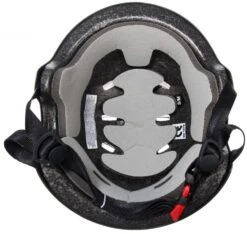 Bullet X Santa Cruz Screaming Hand Helmet - Matt Black -Sports Skateboard Shop bullet helmet inside