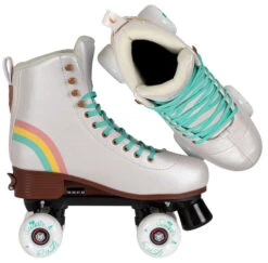 Chaya Bliss Adjustable Roller Skates - Vanilla -Sports Skateboard Shop chaya bliss adjustable roller skates vanilla pair