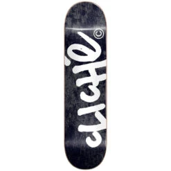 Cliche Handwritten Tie Dye Black Skateboard Deck - 8.25"