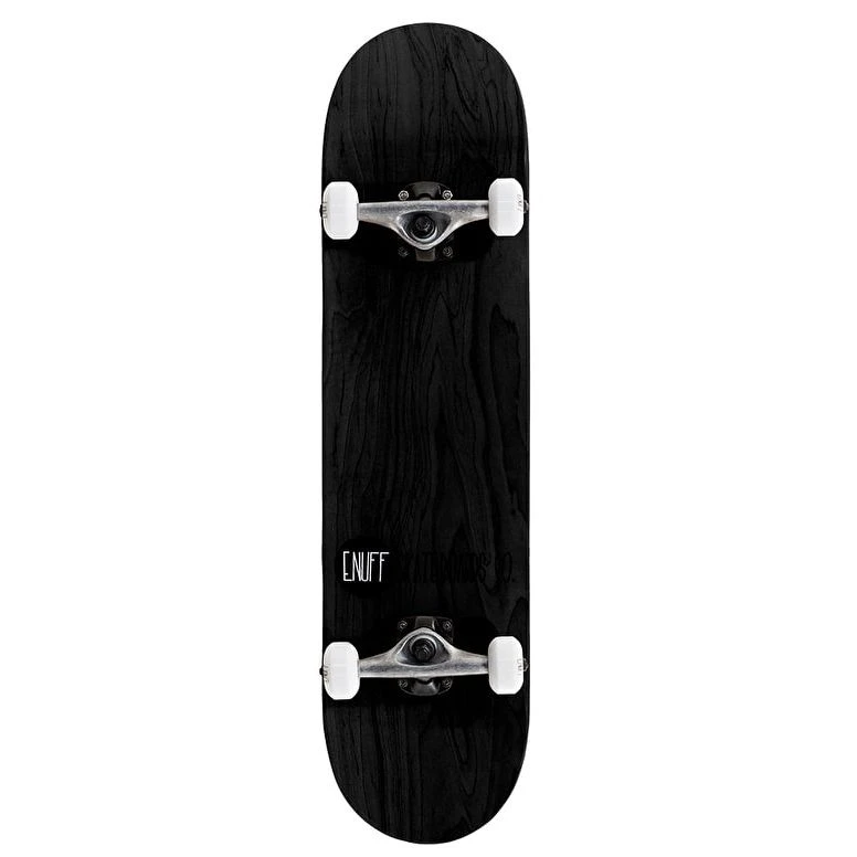 Enuff Logo Stain Skateboard - Black 7.75" 1 Enuff Logo Stain Skateboard - Black 7.75"