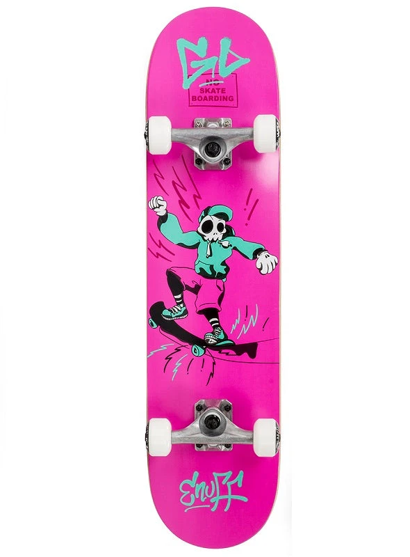 Enuff Skully Pink Mini Skateboard - 7.25" 1 Enuff Skully Pink Mini Skateboard - 7.25"