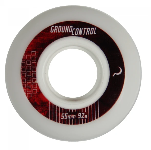 Ground Control Team White Wheels 55mm 92a - Set Of Four 1 Ground Control Team White Wheels 55mm 92a - Set Of Four