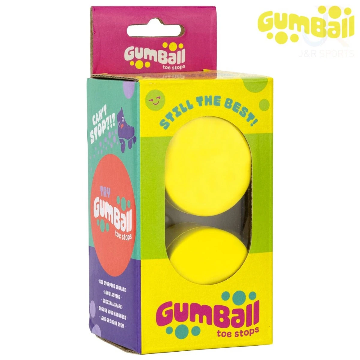 Gumball Lemon Short Toe Stops - 18mm 75a 2 Gumball Lemon Short Toe Stops - 18mm 75a - Image 2