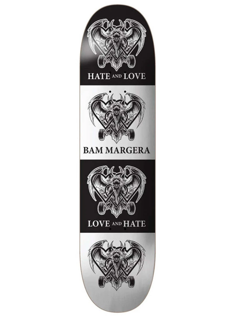 Heart Supply Bam Margera Love And Hate Deck - 8.0" 1 Heart Supply Bam Margera Love And Hate Deck - 8.0"