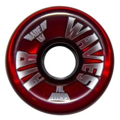 Air Waves Clear Red Wheels 65mm - Set Of 4