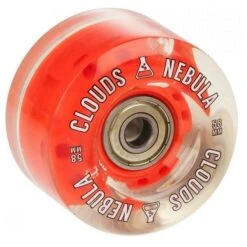 Clouds Nebula Light Up Clear Red Wheels 58mm - Set Of 4