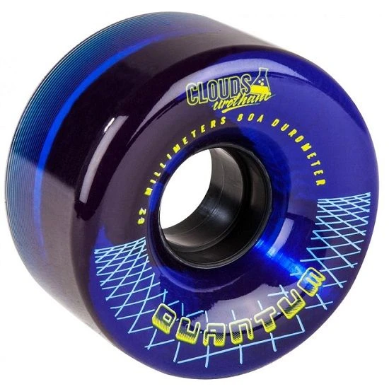 Clouds Quantum Blue Roller Skate Wheels 62mm - Set Of 4