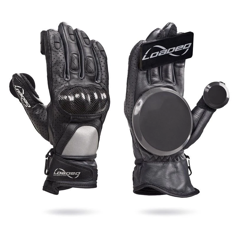 Loaded Leather Race Slide Gloves - S/M