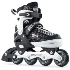Sfr Pulsar Adjustable Size Inline Skates - Silver