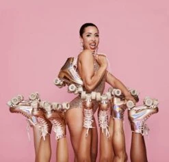 Impala Quad Roller Skates - Marawa Rose Gold -Sports Skateboard Shop impala quad roller skates marawa rose gold 3