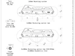 Iqon CL Decode Pro 80 Dark 165mm Mount Frames And Bearings Combo -Sports Skateboard Shop iqon cl decode pro 80 165mm mount frames specs