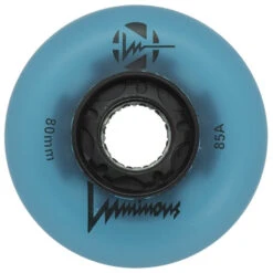 Luminous Light Up Inline Skate Wheels - Blue Glow 4 Pack