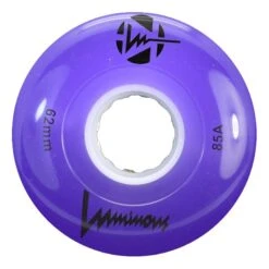 Luminous Light Up Quad Wheels Purple 62mm - 4 Pack