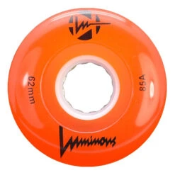 Luminous Light Up Quad Wheels Orange 62mm - 4 Pack