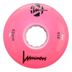 Luminous Light Up Quad Wheels Pink 62mm - 4 Pack