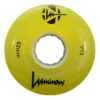 Luminous Light Up Quad Wheels Yellow 62mm - 4 Pack