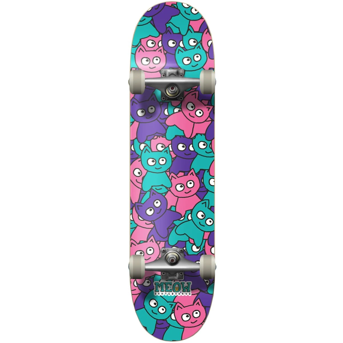 Meow Sticker Pile Classic Skateboard - 7.75" 1 Meow Sticker Pile Classic Skateboard - 7.75"