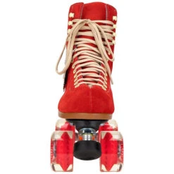 Moxi Lolly Poppy Red Roller Skates -Sports Skateboard Shop moxi lolly poppy red roller skates front