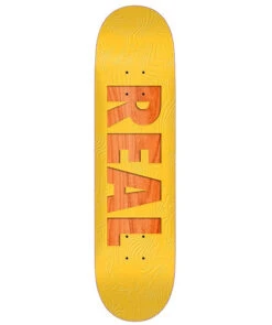 Real Bold Team Series Yellow Skateboard Deck - 8.06