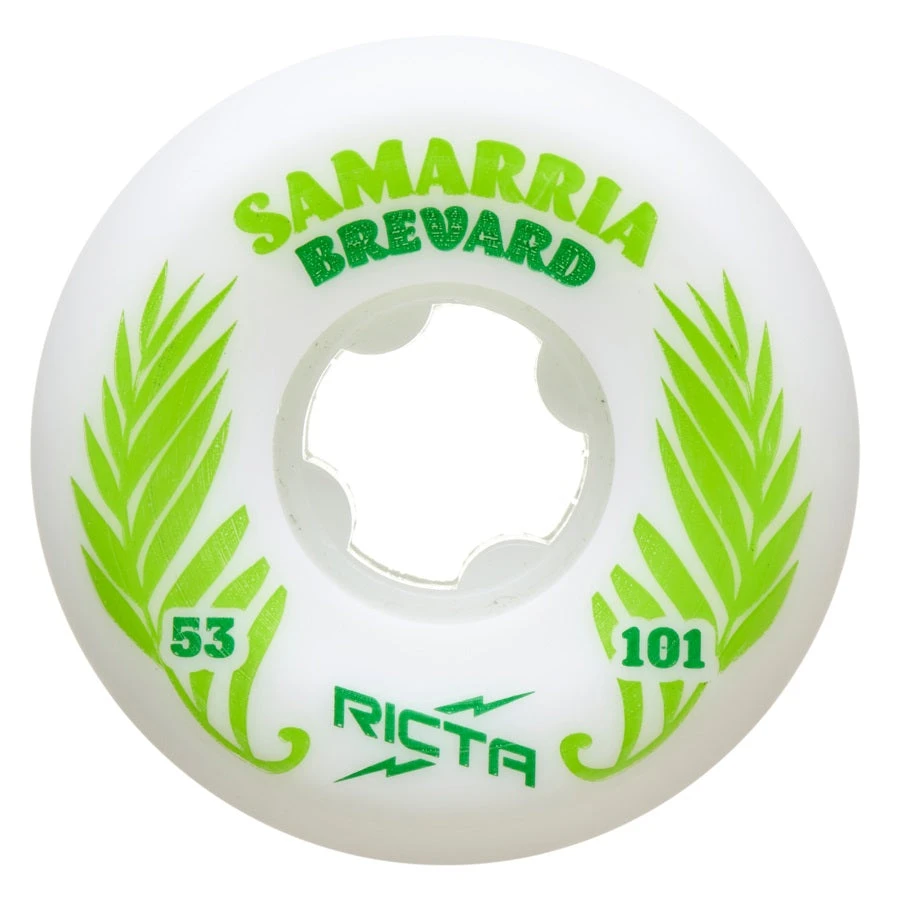 Ricta Samarria Brevard Palm Pro Wide Skateboard Wheels - 53mm 101a 1 Ricta Samarria Brevard Palm Pro Wide Skateboard Wheels - 53mm 101a