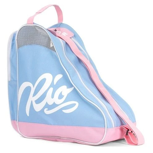 Rio Roller Script Skate Bag - Blue/Pink 1 Rio Roller Script Skate Bag - Blue/Pink
